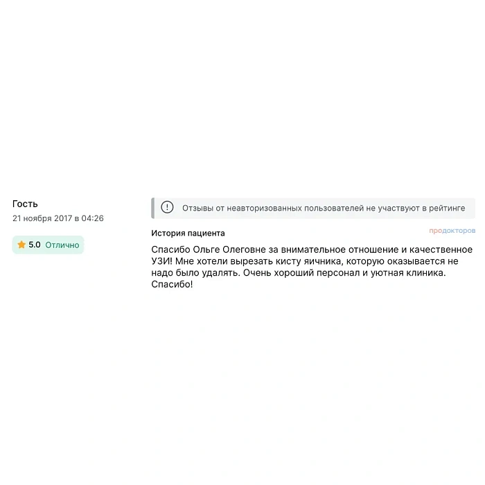 Комментарий с ПроДокторов
