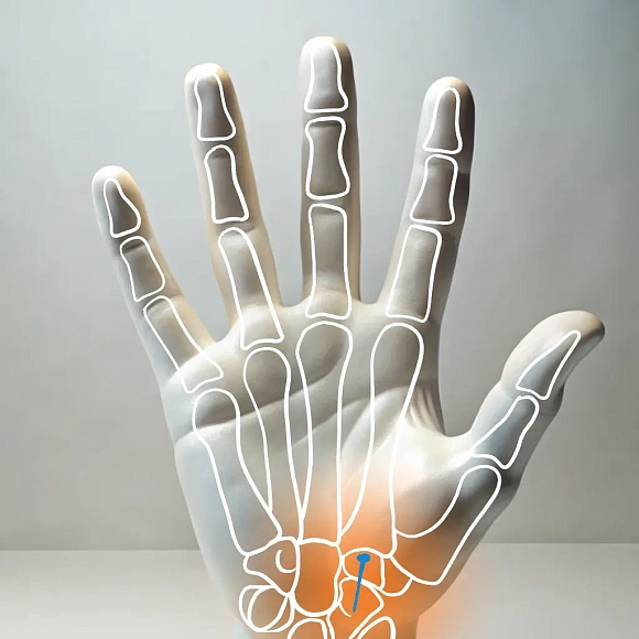 Osteosynthesis of the bone of the wrist