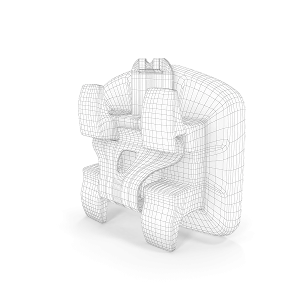 Ceramic self-ligating braces