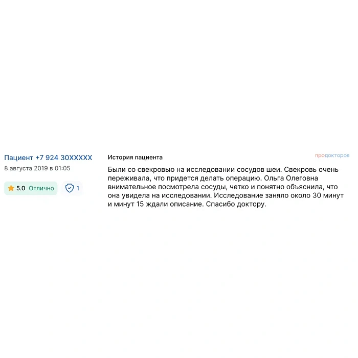 Комментарий с ПроДокторов
